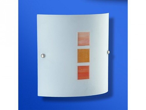 LIS Wandlampe Deckenlampe 1flg. Glas wei&szlig; orange Sale