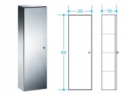 Badm�bel Edelstahl H�ngeschrank Wandschrank 80x25