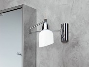 Bad Spiegel Wandleuchte schwenkbar Chrom Milano Sale
