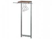 Flurgarderobe Wandgarderobe Edelstahl Nussbaum Boy2