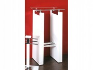 Wandregal mit Glasablage wei� Hochglanz Sale