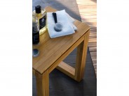 Badm�bel Design Hocker 40x29 Massivholz natur Cana