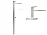 Wandgarderobe Flurgarderobe Standgarderobe Edelstahl