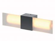 Wandlampe Spiegellampe Halogenlampe Glas Chrom