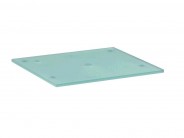 Glasplatte f�r Waschbeckenuntertisch 60x50 transparent