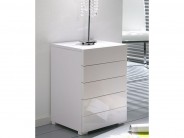 Kommode Schubladenschrank wei� 57x42 Hochglanz