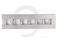 Wandgarderobe Hakenleiste 5Haken Metall Chrom Sale