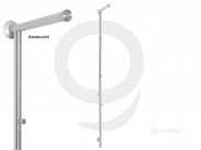 Wandgarderobe Garderobenst�nder 196cm Edelstahl Sale