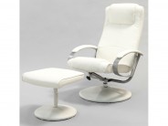Relaxsessel Fernsehsessel mit Hocker wei�