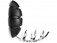 BUG Garderobe Klappgarderobe grau 7Haken Chrom