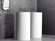 Waschbecken Standwaschbecken Mattstone wei�