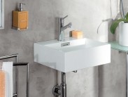 Waschbecken Aufsatzwaschbecken Keramik wei� 50cm oL