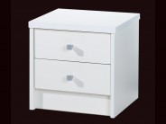 Kommode Nachttisch ONE 2Schubladen matt wei�