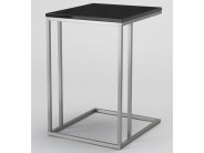 Beistelltisch Couchtisch Metall 57x38 Lack schwarz