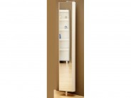 Badschrank Drehschrank Spiegelschrank breit silber
