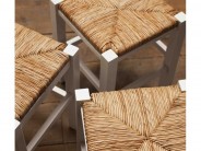Binsenhocker Sitzhocker Bistrohocker Buche natur  