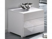 Schubladenkommode 3 Sch�be 36x42 wei� Hochglanz Lack