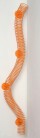 CD Regal Spirale in Orange Wandmontage Sale