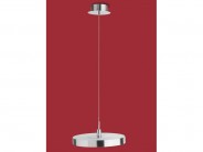H�ngelampe Deckenlampe 1flg. rund 30cm Nickel Glas Sale