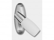 Wandlampe Deckenlampe Strahler 1flg. Nickel Glas Sale