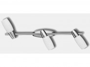 Wandlampe Deckenlampe Strahlerschiene 3flg. Nickel Sale