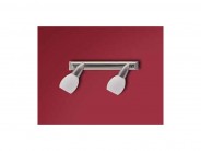 Wandstrahler Spot 2flg. Energiesparlampe wei� Sale