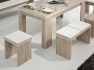 Bankkissen Stuhlkissen 40x38 Kunstleder wei�