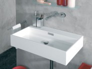 Waschbecken Keramik Aufsatzwaschbecken wei� 70cm oL