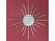 Deckenkrone Halogen Abendstern 20-flg. Chrom Sale
