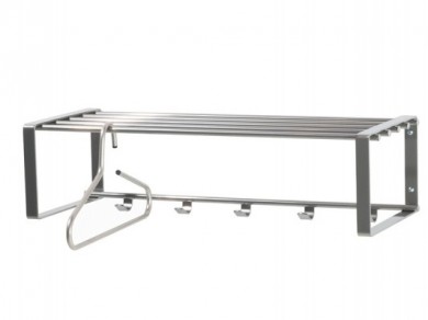 Wandgarderobe Flurgarderobe Ablage Haken Stahlrohr 