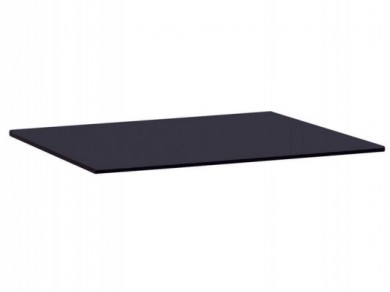 Glas Ablageplatte Abdeckung 40x35cm schwarz Sale