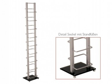 CD DVD St�nder Regal 138cm 9 F�cher f�r 90CDs
