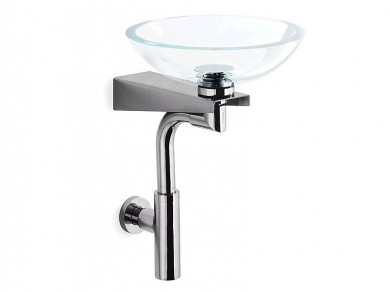 Wandhalterung f�r Glaswaschbecken �30cm ohne Loch