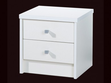 Kommode Nachttisch ONE 2Schubladen matt wei�