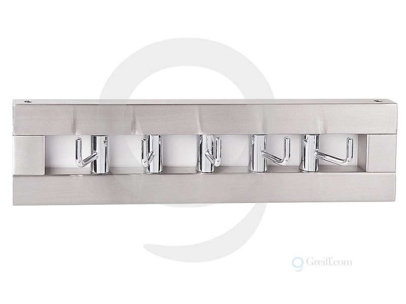 3G Wandgarderobe Hakenleiste 5Haken Metall Chrom Sale