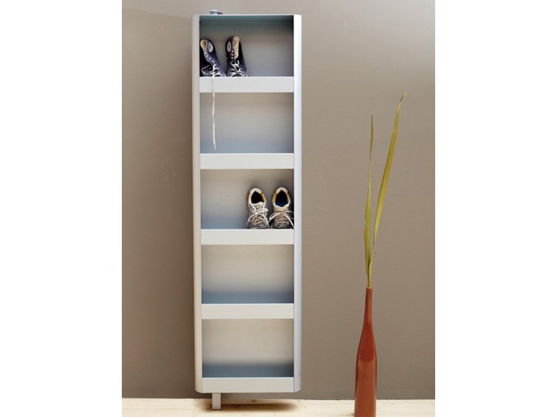 Jan Kurtz Spiegeldrehschrank Garderobenschrank Schuhschrank wei&szlig;