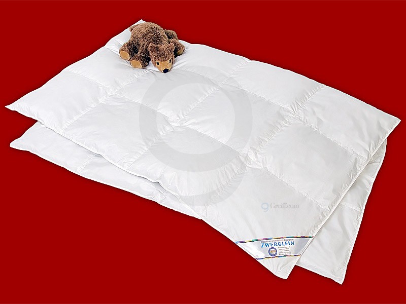 Sluka Kinder Daunendecke Federbett 100x135 90% Daunen