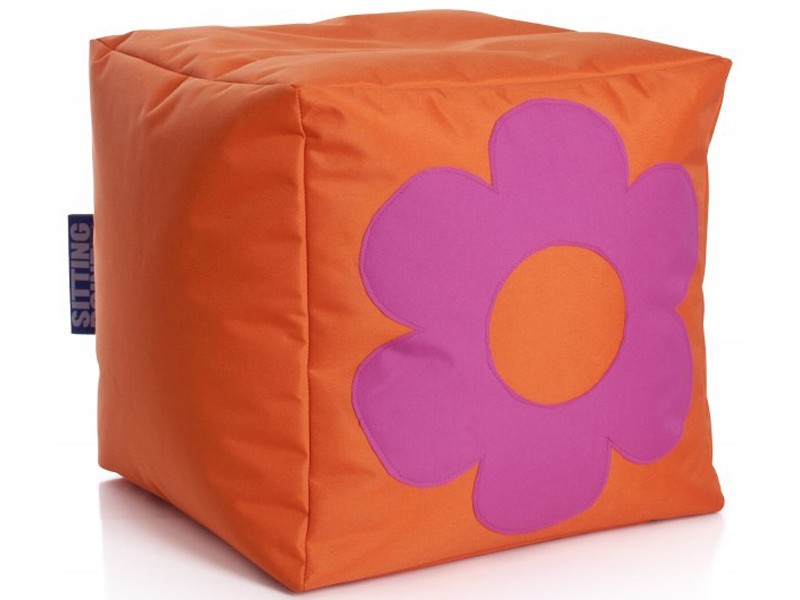 Magma Sitzw&uuml;rfel Kinder Fu&szlig;hocker Cube 40x40 orange