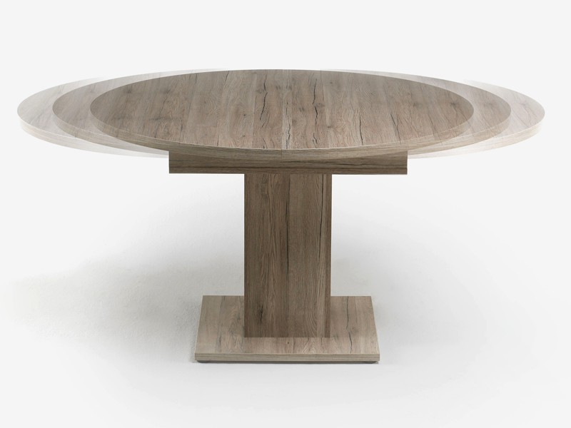 Esstisch ausziehbar rund oval: esstisch rund ausziehbar oval holz ...