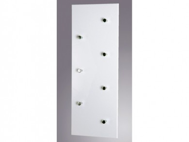 Wandgarderobe weiß Hochglanz 7 Haken