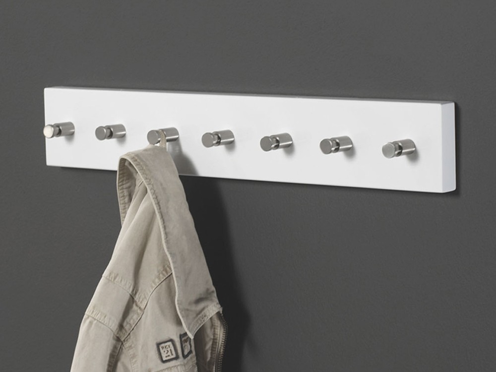 Garderobenleiste Hakenleiste wei? Lack Edelstahl 7 Haken 60 cm 001 : Beton Hochglanz Lackieren Beton Hochglanz Lackieren : Garderobenleiste Hakenleiste wei? Lack Edelstahl 7 Haken 60 cm 001