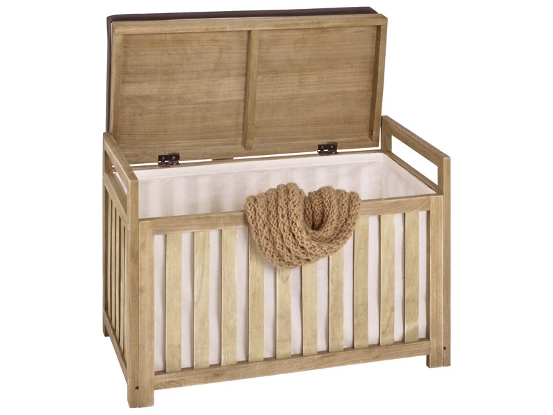 Sitzbank truhenbank sitztruhe 65x32x46 massivholz weià gewischt
