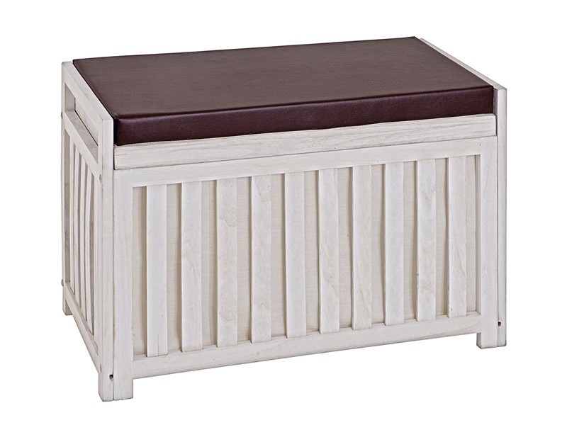Sitzbank truhenbank sitztruhe 65x32x46 massivholz weià gewischt Truhenbank weiß küche