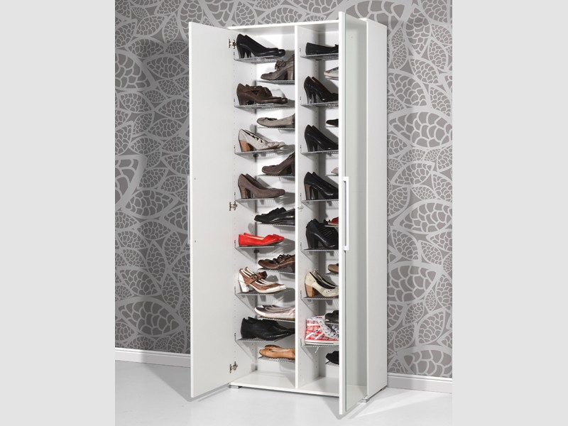 Schuhschrank bis 30 Paar 2 Spiegeltüren weiß 001 Schuhschrank Ikea Mit Spiegel ~ Schuhschrank bis 30 Paar 2 Spiegeltüren weiß 001